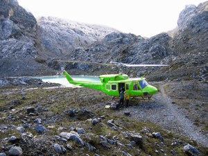 Carstensz Pyramid – Helicopter in BC